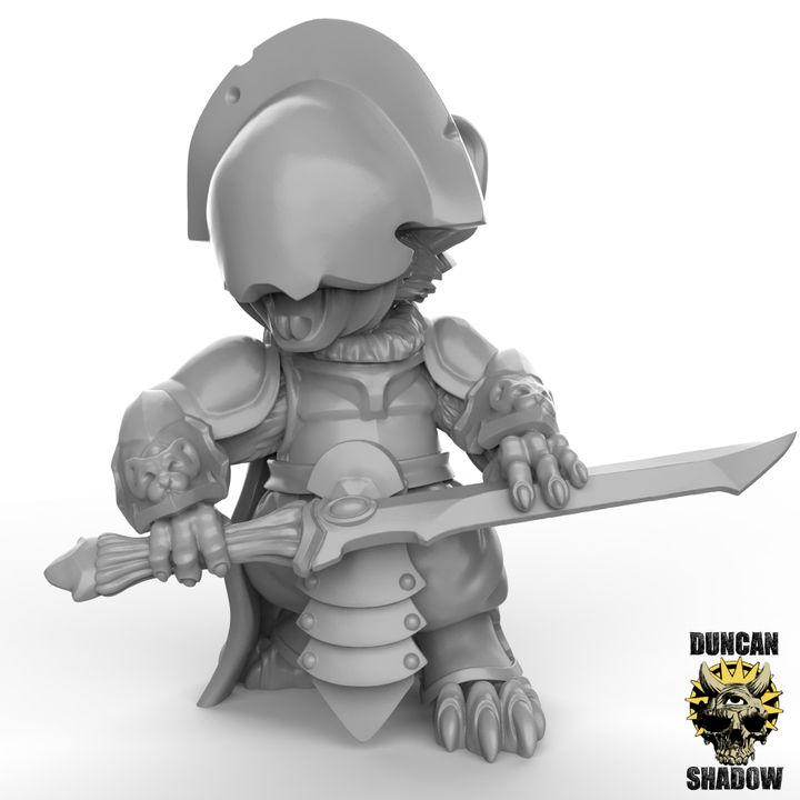 Mousle Black Executioners Great Sword – 32mm Resin Miniaturen für Tabletop, Wargaming & Pen & Paper | Design by Duncan Shadow