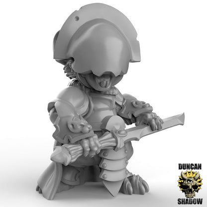 Mousle Black Executioners Great Sword – 32mm Resin Miniaturen für Tabletop, Wargaming & Pen & Paper | Design by Duncan Shadow