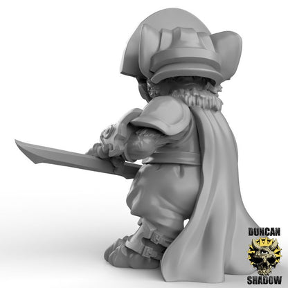 Mousle Black Executioners Great Sword – 32mm Resin Miniaturen für Tabletop, Wargaming & Pen & Paper | Design by Duncan Shadow