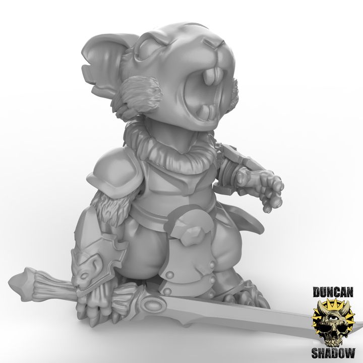 Mousle Black Executioners Great Sword – 32mm Resin Miniaturen für Tabletop, Wargaming & Pen & Paper | Design by Duncan Shadow