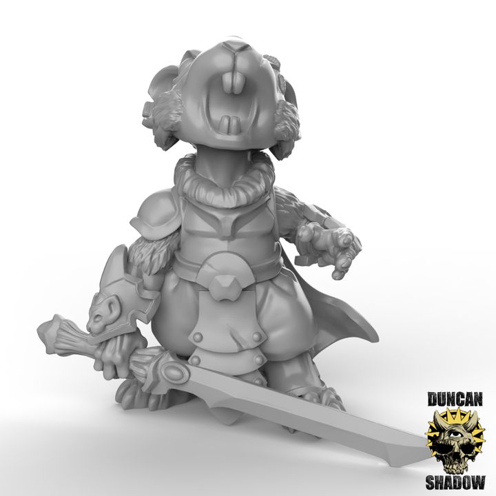 Mousle Black Executioners Great Sword – 32mm Resin Miniaturen für Tabletop, Wargaming & Pen & Paper | Design by Duncan Shadow