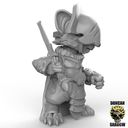 Mousle Black Executioners Great Sword – 32mm Resin Miniaturen für Tabletop, Wargaming & Pen & Paper | Design by Duncan Shadow