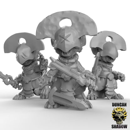 Mousle Black Executioners with Swords – 32mm Resin Miniaturen für Tabletop, Wargaming & Pen & Paper | Design by Duncan Shadow