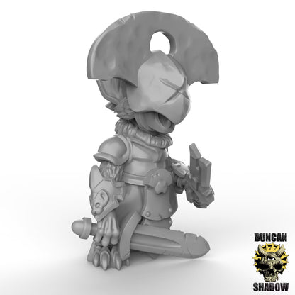 Mousle Black Executioners with Swords – 32mm Resin Miniaturen für Tabletop, Wargaming & Pen & Paper | Design by Duncan Shadow