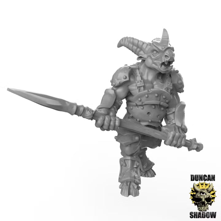Beastmen Chariot – 32mm Resin Kampfwagen mit Beastmen & Zugtieren für Tabletop, Wargaming & Pen & Paper | Design by Duncan Shadow
